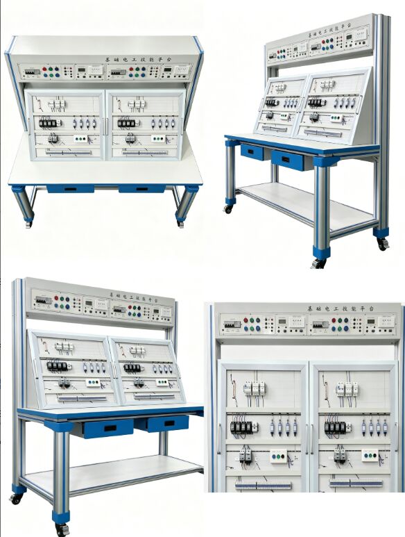 Electric Drive Training Equipment with Dual Leakage Protection and Modular Design for Motor Control Wiring and Electrical Safety Training
