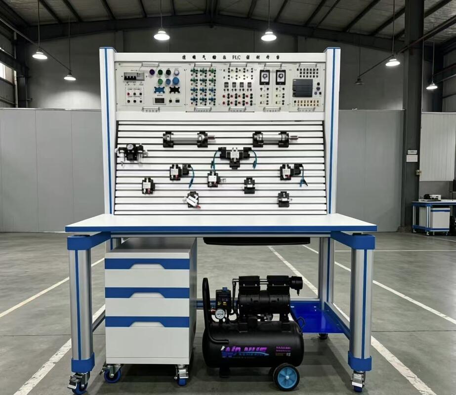 Transparent Pneumatic Training Workbench with AC380V Power Input for Basic Pneumatic Circuits and PLC Training Equipment
