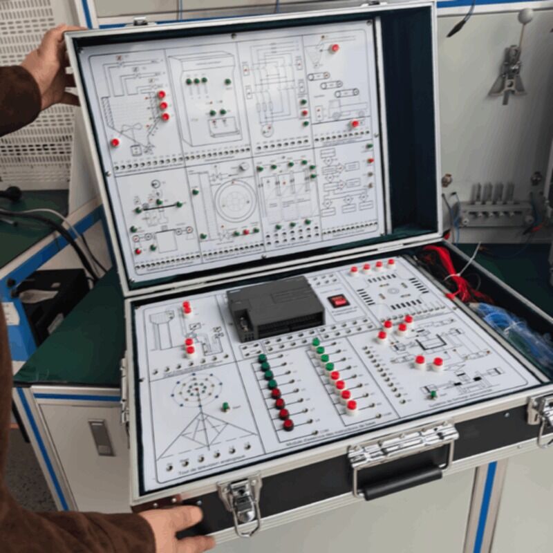 Portable Siemens S7-200 SMART PLC Training Kit with Aluminum Alloy Case for Industrial Automation Simulation