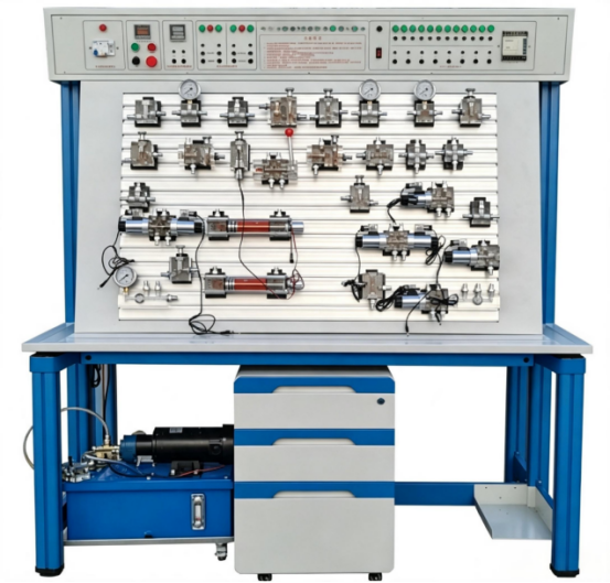 Transparent Acrylic Glass Hydraulic and Pneumatic PLC Control Training Device with Modular Components for Scalable Experiments