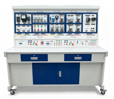 Dual-group Design Maintenance Electrician Training Device with Earth Leakage Protection and Modular Hanging Plates