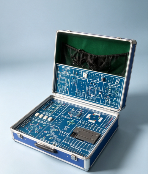 Siemens S7-200 PLC Trainer Box with MCGS Industrial Control Configuration for Portable Didactic Equipment