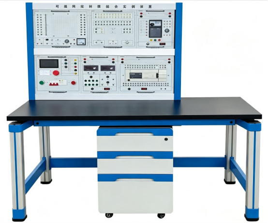 PLC Programmable Controller Variable Frequency Speed Regulation Integrated Experimental Device for Beginner to Advanced Electrical Training with 380V±10% 50Hz Input Power