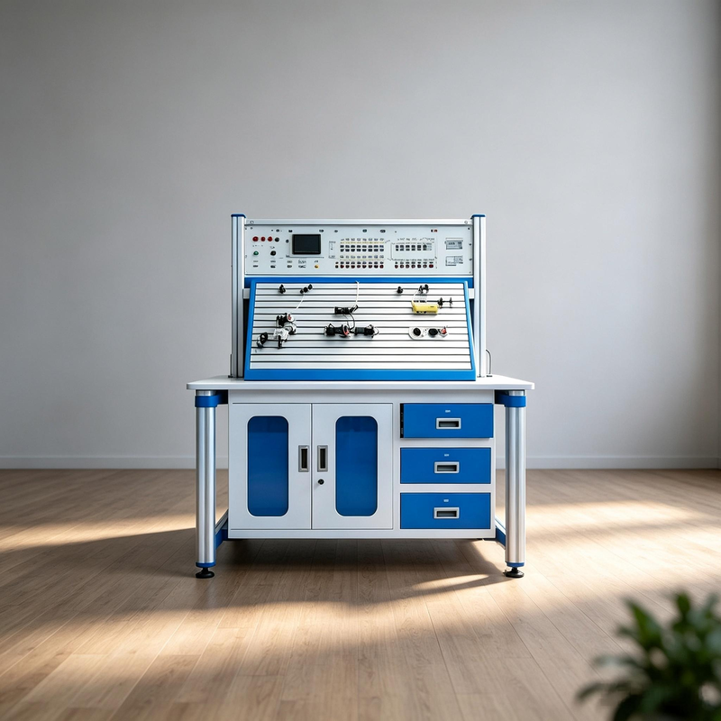 Hydraulic Transmission and PLC Training Device (Industrial Single-Sided Type)