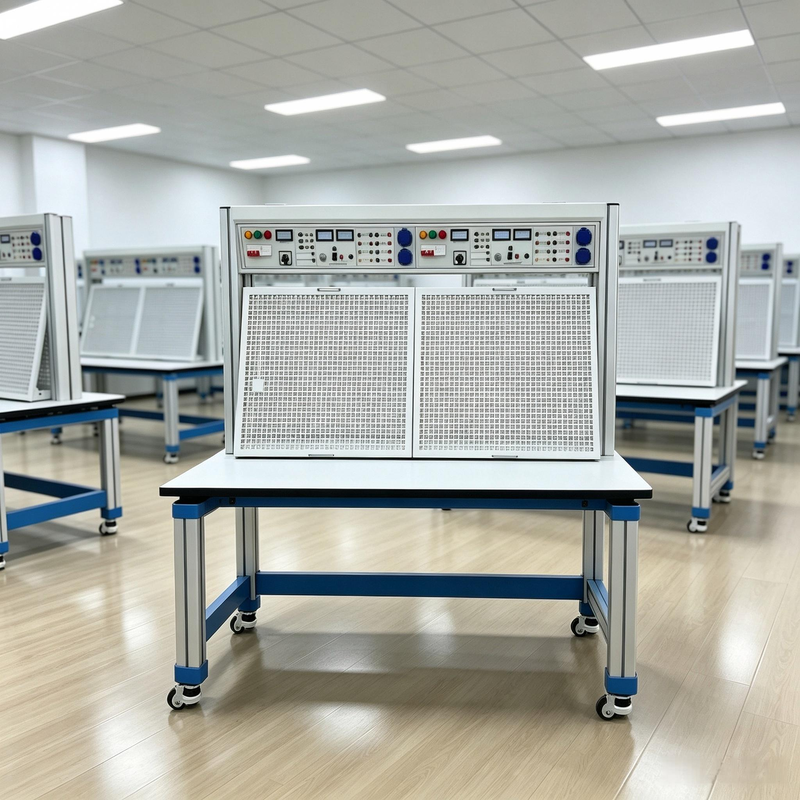 High Performance Mesh-type Basic Electrical Maintenance Training and Assessment Device Single Sided Double Group Electrician Skill Teaching Equipment