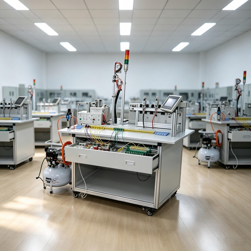 High-Performance Integrated Mechatronics Control Training System Modular Didactic Equipment for Vocational School Lab