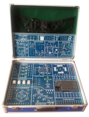Equipo de entrenamiento eléctrico y electrónico con caja de experimentación programable PLC para laboratorio